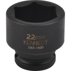 Kennedy - 3/8in. Drive, Standard Impact Socket, 20mm, Metric, Black Oxide Finish - KEN5831380K