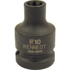 Kennedy - 1/2in. Drive, Standard Torx Impact Socket, E11, E-Torx, Black Oxide Finish - KEN5833042K