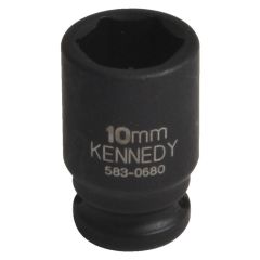 Kennedy - 1/4in. Drive, Standard Hex Impact Socket, 8mm, Metric, Black Oxide Finish - KEN5838503K