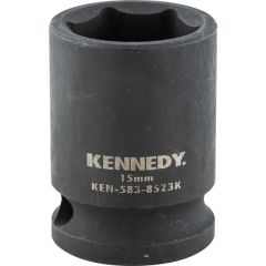 Kennedy - 3/8in. Drive, Standard Impact Socket, 16mm, Metric, Black Oxide Finish - KEN5838524K