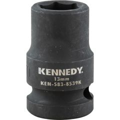 Kennedy - 1/2in. Drive, Standard Impact Socket, 13mm, Metric, Black Oxide Finish - KEN5838539K