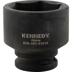 Kennedy - 3/4in. Drive, Standard Hex Impact Socket, 46mm, Metric, Black Oxide Finish - KEN5838582K