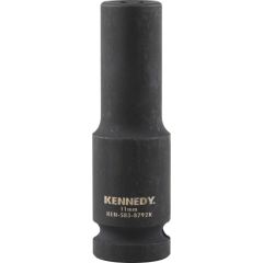 Kennedy - 1/2in. Drive, Deep Hex Impact Socket, 11mm, Metric, Black Oxide Finish - KEN5838792K