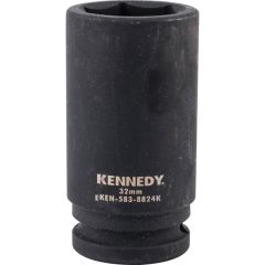 Kennedy - 3/4in. Drive, Deep Impact Socket, 32mm, Metric, Black Oxide Finish - KEN5838824K