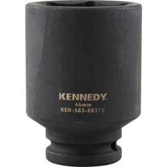 Kennedy - 3/4in. Drive, Deep Impact Socket, 46mm, Metric, Black Oxide Finish - KEN5838831K