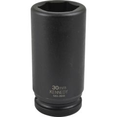 Kennedy - 3/4in. Drive, Deep Hex Impact Socket, 47mm, Metric, Black Oxide Finish - KEN5838832K