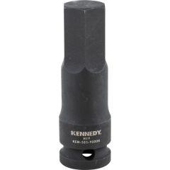 Kennedy - 1/2in. Drive, Deep Hex Impact Bit, 19mm, Metric, Black Oxide Finish - KEN5839000K