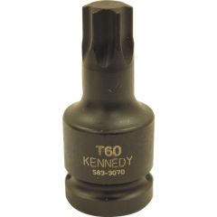 Kennedy - 1/2in. Drive, Standard Torx Impact Bit, T70, Torx, Black Oxide Finish - KEN5839033K