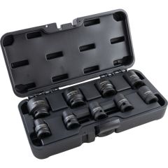 Kennedy - 1/2in. Drive, Hex Impact Socket Set, 10mm - 30mm, Metric, Black Oxide Finish, Set of 9 - KEN5839210K
