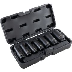 Kennedy - 1/2in. Drive, Hex Impact Socket Set, 10mm - 30mm, Metric, Black Oxide Finish, Set of 7 - KEN5839220K