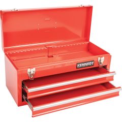 Kennedy - Classic Range, Portable Tool Chest, Red, 2 Drawers, 228mm (H), 534mm (L), 218mm (W), 30kg Capacity, Light Duty - KEN5940100K