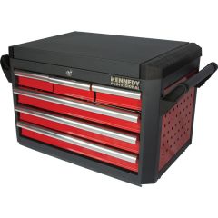 Kennedy Pro - Ultimate, Tool Chest, Red/Grey, 6 Drawers, 455mm (H), 710mm (L), 465mm (W), 350kg Capacity, Heavy Duty - KEN5942240K