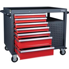 Kennedy Pro - Ultimate, Service Cart, Red/Grey, 10 Drawers, 845mm (H), 1123mm (L), 791mm (W), 550kg Capacity, Heavy Duty - KEN5946800K