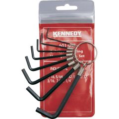 Kennedy - Hex Key, L-Handle, Hex, Imperial, 1/16-1/4", 8-piece - KEN6010980K