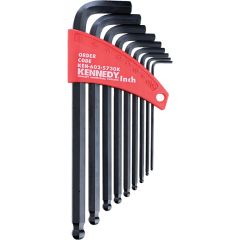 Kennedy - Hex Key, L-Handle, Hex Ball, Metric, 1.5-6mm, 7-piece - KEN6024570K