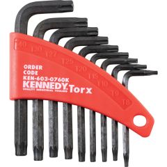 Kennedy - 090-04TS, Torx Key, L-Handle, Torx, T8-T40, 9-piece - KEN6030760K