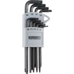 Kennedy Pro - LONG ARM STAR KEY SET T8-T9-T10-T15-T20-T25-T27-T30-T40 (9-PC) - KEN6033464K