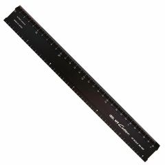 NT Cutter - Aluminum Cutting Scale Ruler Black 300mm - MS-300P