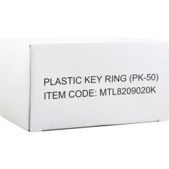 Matlock - Keyring, Plastic, Blue, Pack of 50 - MTL8209020K