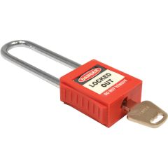 Matlock - Lockout Keyed Padlock, Keyed Different, Nylon, Orange, 20mm Width, Weatherproof - MTL9509350K