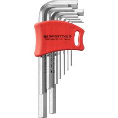 PBSwiss - Key L-wrenches, set in a compact plastic holder 1.5mm to 10mm - PB 210.DH-10
