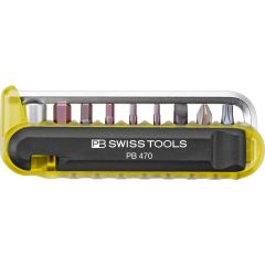 PBSwiss - BikeTool: Pocket Tool with 9 screwdriving tools and two tire levers - PB 470 Yellow