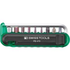 PBSwiss - BikeTool: Pocket Tool with 9 screwdriving tools and two tire levers - PB 470.Green