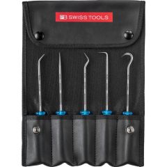 PBSwiss - Set with 5 Pick Tools in a handy roll-up case - PB 7685.Set