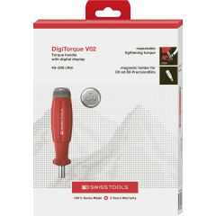 PBSwiss - DigiTorque V02, Torque Screwdriver with Digital Display - PB 9320.M 40-200 CBB