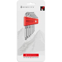 PBSwiss - Key L-Wrenches with Ball Point, Set in a Practical Plastic Holder