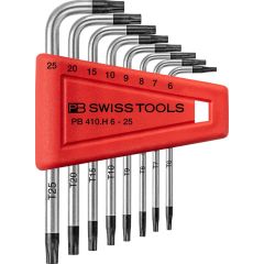 PBSwiss - L-Wrenches, Set in a Practical Plastic Holder 6 to 25mm - PB 410.H 6-25