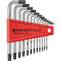 PBSwiss - L-Wrenches, Set in a Practical Plastic Holder 6 to 45mm - PB 410.H 6-45