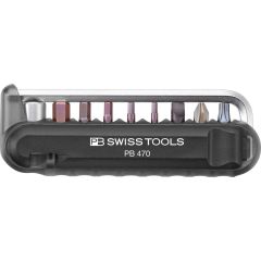 PBSwiss - Bike Tool Pocket Tool with 9 Screwdriving Tools and Two Tire Levers - PB 470.Black