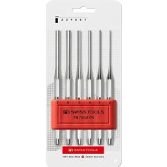 PBSwiss - Pin Punch, Drift Punch, Octagonal, set in Practical Plastic Holder - PB 755.B CN