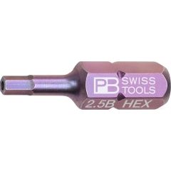 PBSwiss - PB C6 210 B PrecisionBit, shape C 6.3 (1/4”) for hexagon socket screws with Hole