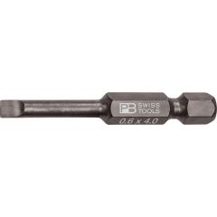 PBSwiss - PB E6 100 PrecisionBit, shape E 6.3 (1/4″) for Slotted Screws