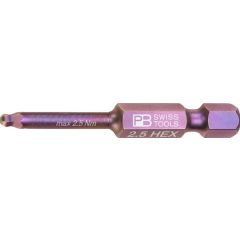 PBSwiss - PB E6.212 PrecisionBit, shape E 6.3 (1/4″), with Ball Point 