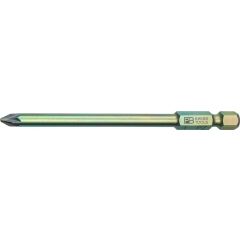 PBSwiss - PB E6L 192 PrecisionBit, shape E 6.3 (1/4”), Long Blade Pozidriv screws
