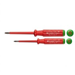 PBSwiss - PB 5192 Classic VDE Screwdriver, Fully Insulated for Pozidriv Screws 