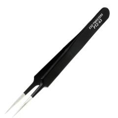 Engineer - Black-Coated ESD Tweezers - PTZ-63