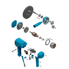 Makita - Spare Parts of PV7000C