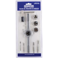 Senator - Tap & Die Set, M3 - M6, Metric, Set of 10 - SEN0869920K