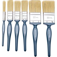 Senator - 1/2in./1in./2in., Flat, Natural Bristle, Angle Brush Set, Handle Wood - SEN5330370K