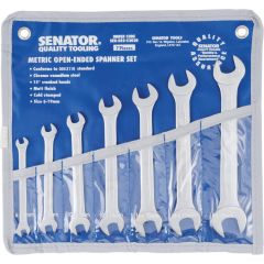 Senator - Combination Spanner Set, 6 - 19mm, 7 Pieces, Chrome Vanadium Steel - SEN5825202R