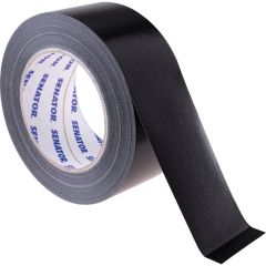 Senator - Duct Tape, Polycloth, Black, 50mm x 50m - SEN9810050G