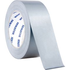Senator - Duct Tape, Polycloth, Silver, 50mm x 50m - SEN9810050S