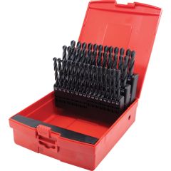 Sherwood - Jobber Drill Set, 6mm to 10mm x 0.1mm, Standard Length, Metric, High Speed Steel, Set of 41 - SHR0258420K