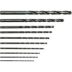 Sherwood - Long Series Drill Set, 2mm to 10mm, High Speed Steel, Metric, Set of 10 - SHR0258540K