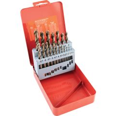 Sherwood - HSS-COBALT S/SDRILLS 1-10mm x0.50mm (SET-19) - SHR0261436D