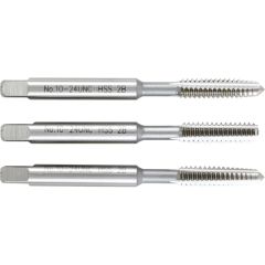 Sherwood - Hand Tap Set , No.10 x 24, UNC, High Speed Steel, Bright, Set of 3 - SHR0850830D